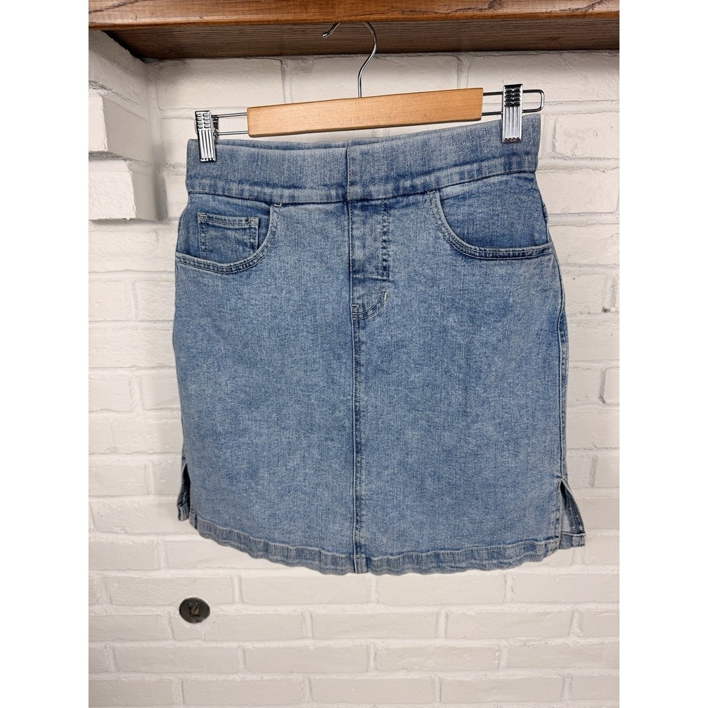 JAG On The Go Denim Skort Women's Size 2 Blue Stretch Mini Jean Skirt Shorts